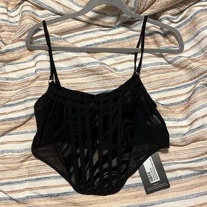 Black Corset - Pretty Little Thing - Size 8